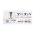 Invictus 14Kt Gold Window Cling