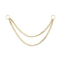 Invictus 14Kt Yellow Gold 2 Tier Curb Chain with Ring
