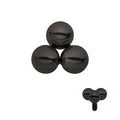 Invictus Black PVD Titanium Internally Threaded Trinity Ball Top