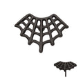 Invictus Black PVD Titanium Threadless Fan Shape Spiderweb Top