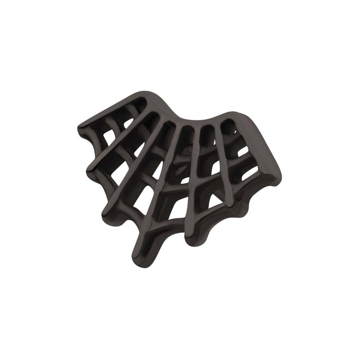 Invictus Black PVD Titanium Threadless Fan Shape Spiderweb Top