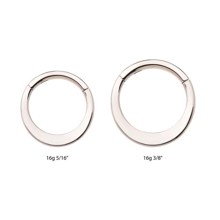 Invictus Flat Bar Titanium Front Facing Hinged Segment Clicker