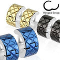 IP Grid Huggies Earrings Pair-My Body Piercing Jewellery