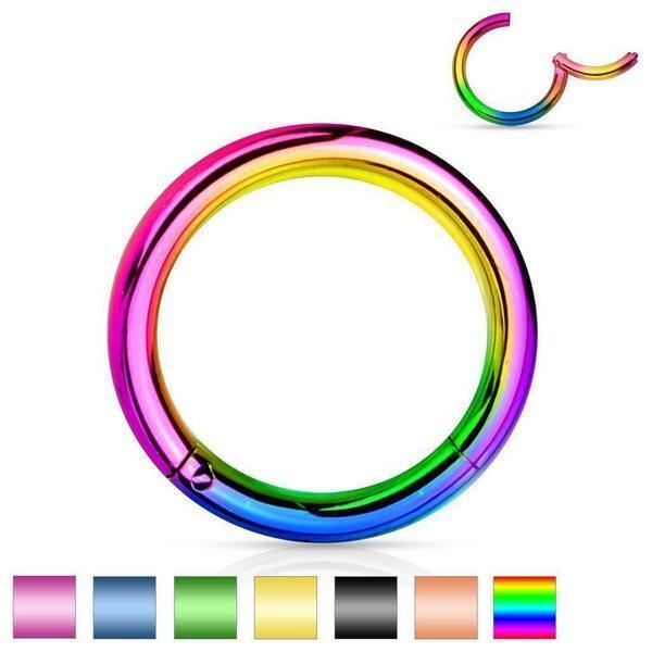 IP Hinged Continuous Ring 20G-14G-My Body Piercing Jewellery