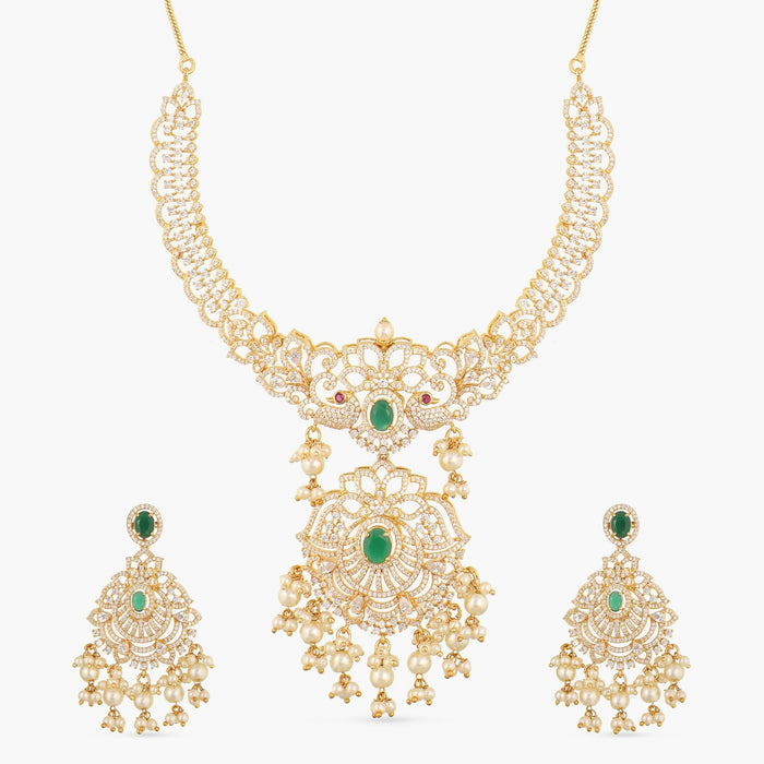 Irene Nakshatra CZ Necklace Set