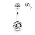 I.T. Gem Belly Bar 14G-My Body Piercing Jewellery
