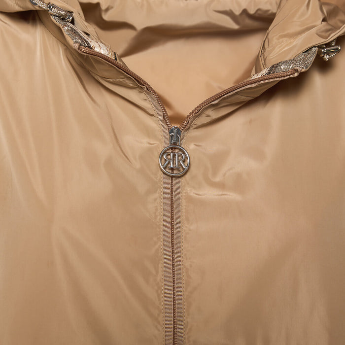 Italian Striped Jacket in Beige - Mildred Hoit