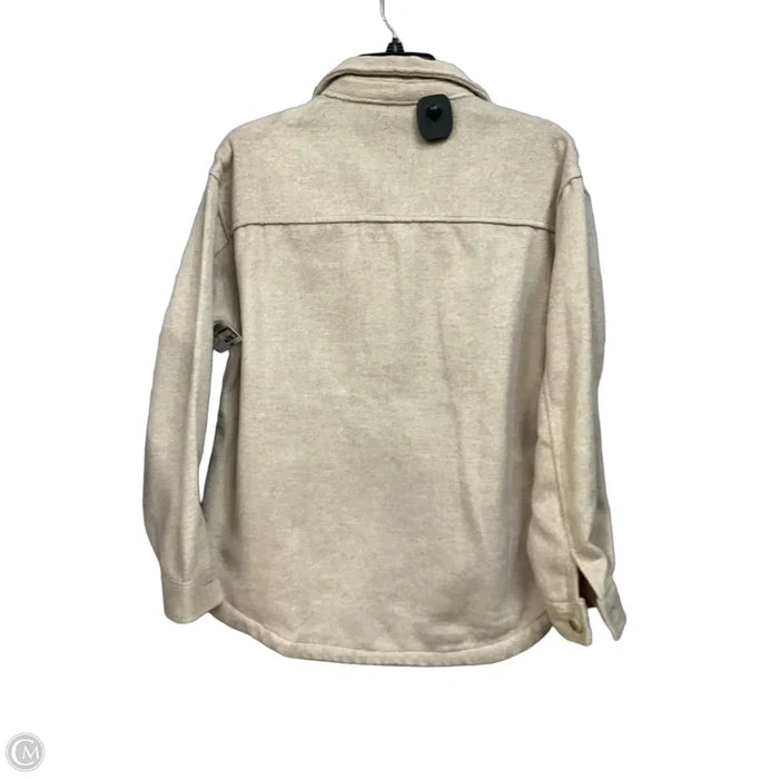 Jacket Shirt By Members Mark In Tan, Size: S