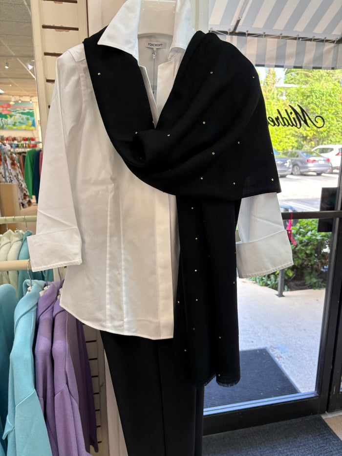 Janavi Black Seabed Splendor Shawl - Mildred Hoit