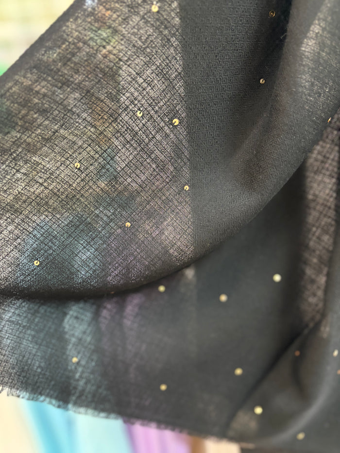 Janavi Black Seabed Splendor Shawl - Mildred Hoit