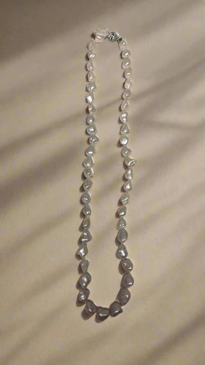 Kenneth Jay Lane 36" Light Cultura Mother of Pearl Necklace - Mildred Hoit