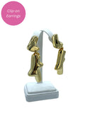 Kenneth Jay Lane Polished Gold Branch Earring - Mildred Hoit