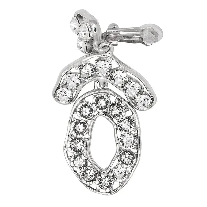 Kenneth Jay Lane Triangle and Circle Crystal Earrings - Mildred Hoit