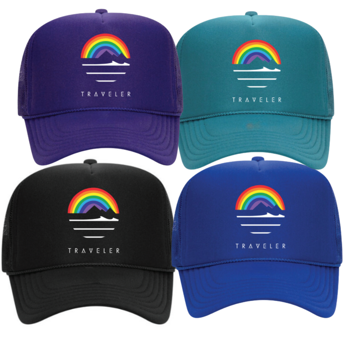 Kids Traveler Trucker Hat - Rainbow