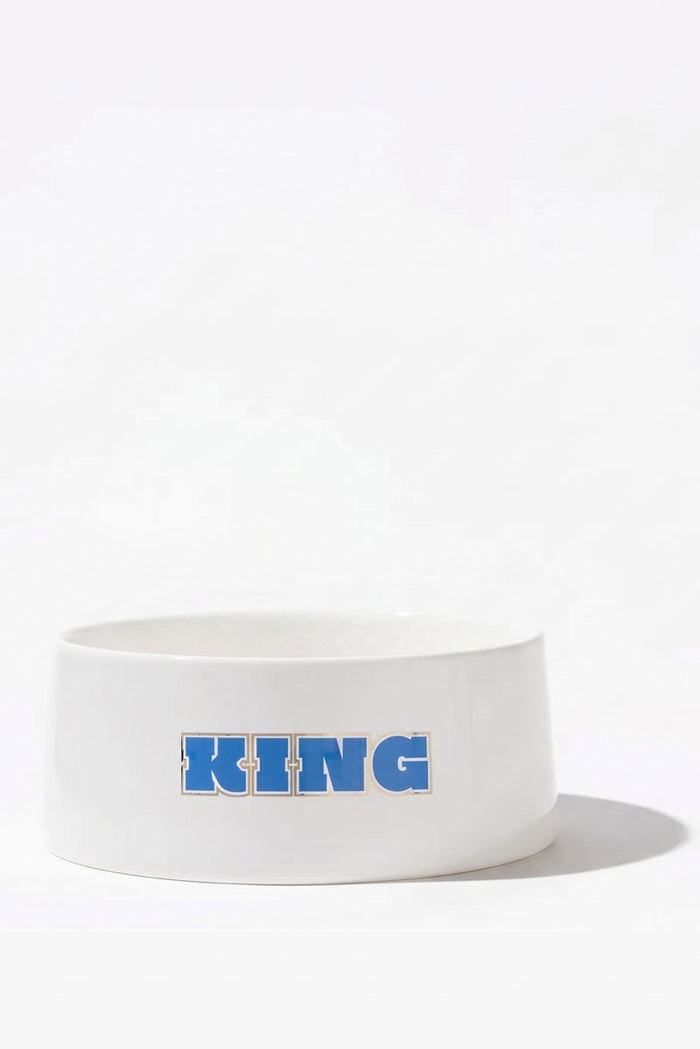 "King" Ceramic Dog Bowl - Mildred Hoit