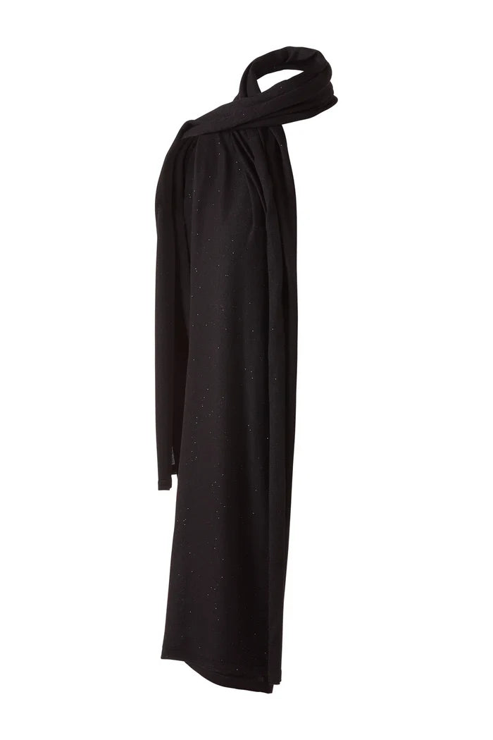 Kinross Sequin Wrap in Black - Mildred Hoit