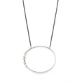 Large Satin Shiny Eclipse Necklace N1735 - DanaReedDesigns