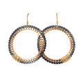 Large Signature Double Beaded Circles (E1795) - DanaReedDesigns