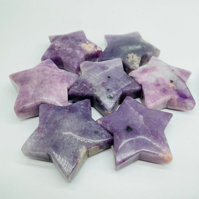 Lepidolite Star & Moon Carving Wholesale -Wholesale Crystals
