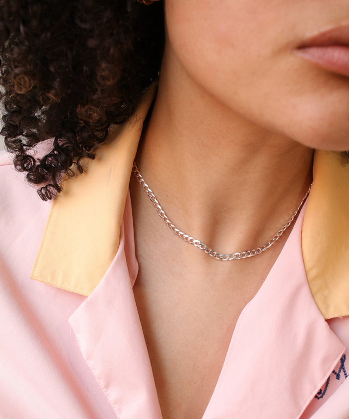 Lightweight Luca Chain Necklace Silver