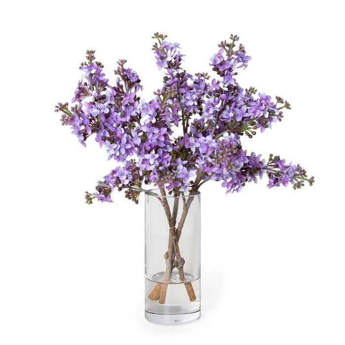 Lilac Sprays in Glass