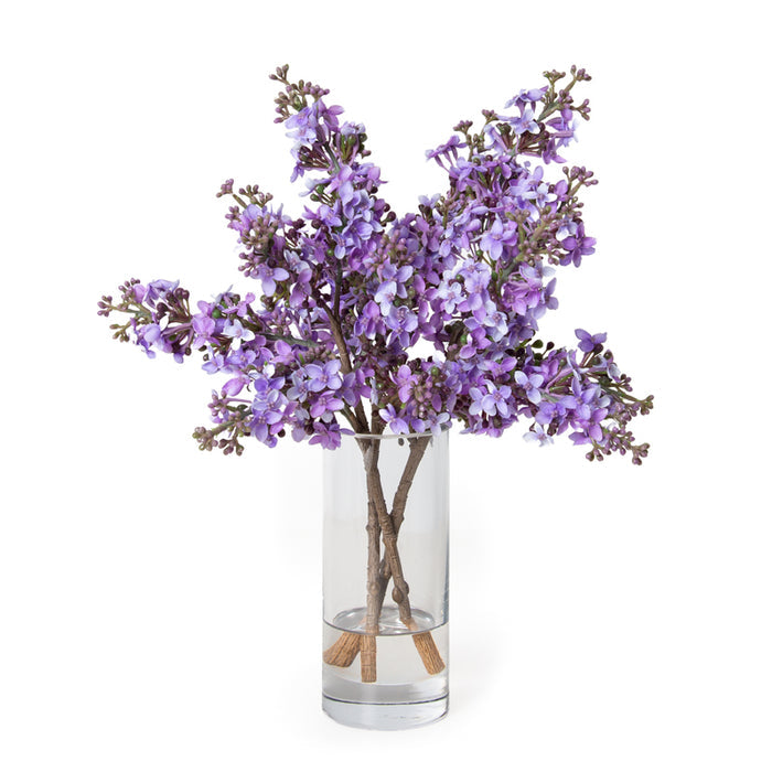 Lilac Sprays in Glass