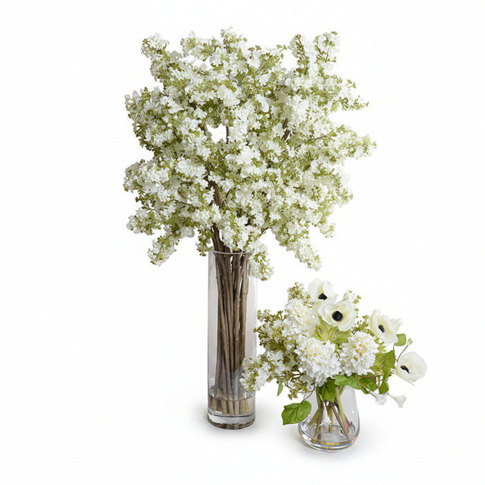Lilac Sprays in Glass