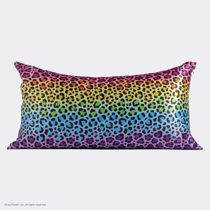 Lisa Frank x Kitsch King Satin Pillowcase - Rainbow Leopard
