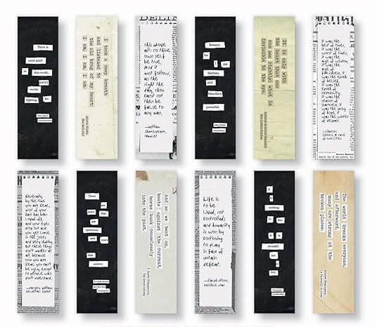 Literary Bookmark Set of 24 - Mildred Hoit