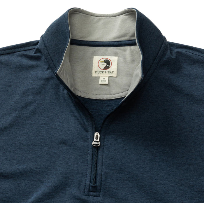 Long Drive Performance Pullover - Navy Heather
