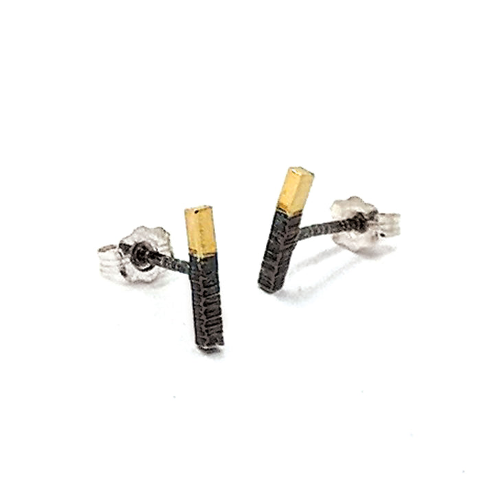 Lined Bar Post Earrings E1632 - DanaReedDesigns
