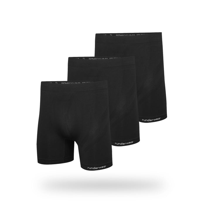 Men’s Running Boxer Shorts – Black (3-Pack)