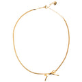 Mini Bow necklace in gold