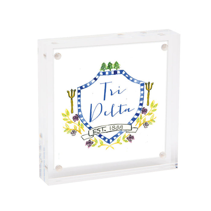 Mini Framed Motif Print- Delta Delta Delta