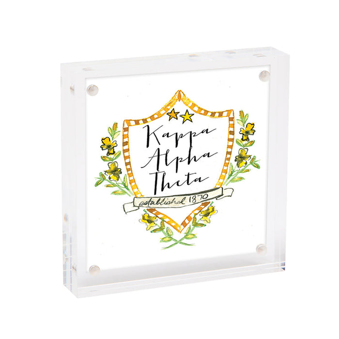 Mini Framed Motif Print- Kappa Alpha Theta