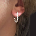 Modern Pulse Huggie Earrings