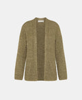 Momoni Aiwe Cardigan in Corn Cob Stitch Verde - Mildred Hoit