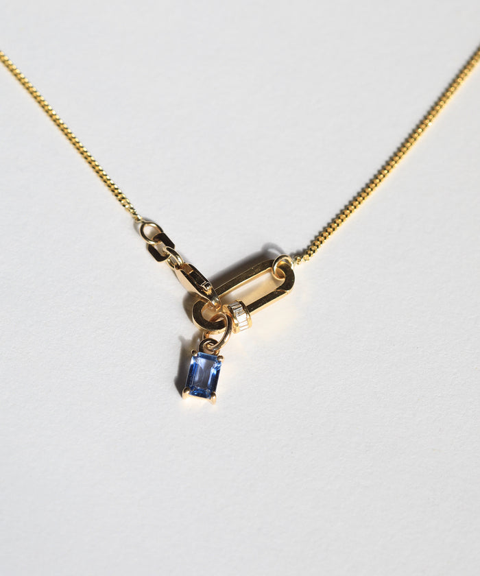 white diamond barrel pendant 14k yellow gold Brooklyn New York