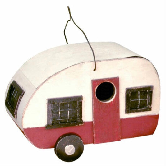 Mother-In-Law Suite Camper Birdhouse — Gold Crest