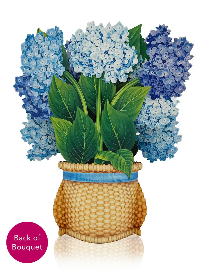 Nantucket Hydrangeas Pop-Up Card - Mildred Hoit