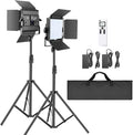 NEEWER 2-Pack P200 Bi-Color 2.4G LED Video Light