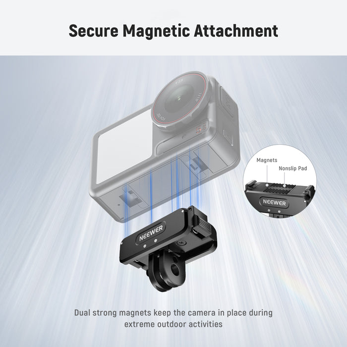 NEEWER AC011 Quick Release Magnetic Mount For DJI Osmo 360 Action 5 Pro/4/3
