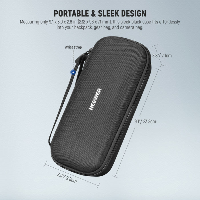 NEEWER AC025 Portable Carrying Case features a sleek design.
