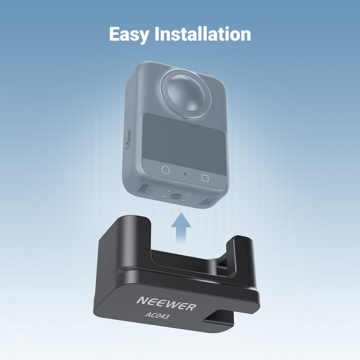 The osmo 360 silicone stand base is easy to install.