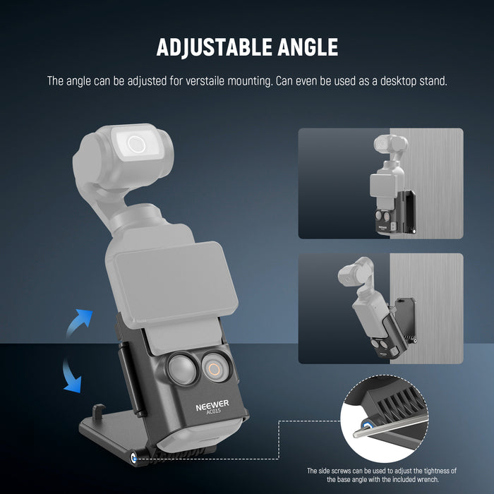 The magnetic back plate can rotate 180°
