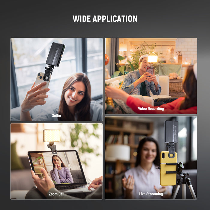 Wide Applications of the NEEWER BL120B Clip On LED Phone Selfie Light Kit