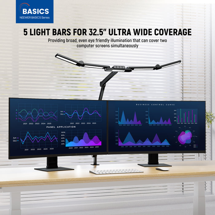 NEEWER DL01 Architect Desk Lamp provides broad illumination.