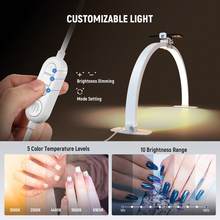 this 36W LED desk light delivers soft, even, continuous lighting