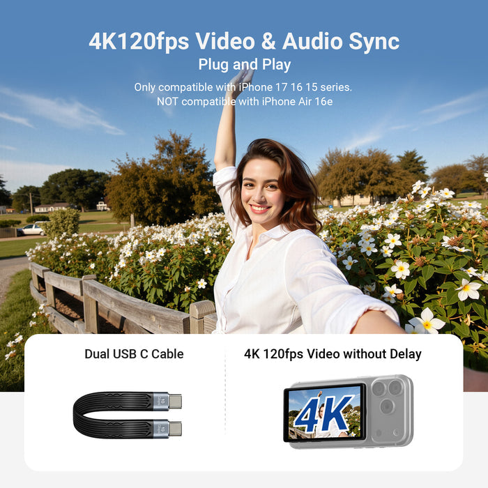 NEEWER M4U Magnetic Phone Vlog Selfie Monitor Screen ensures HD video and photo quality with accurate colors.