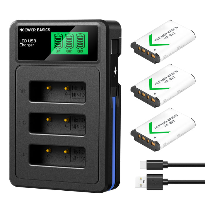 NEEWER BASICS NP-BX1 Replacement Battery Kit